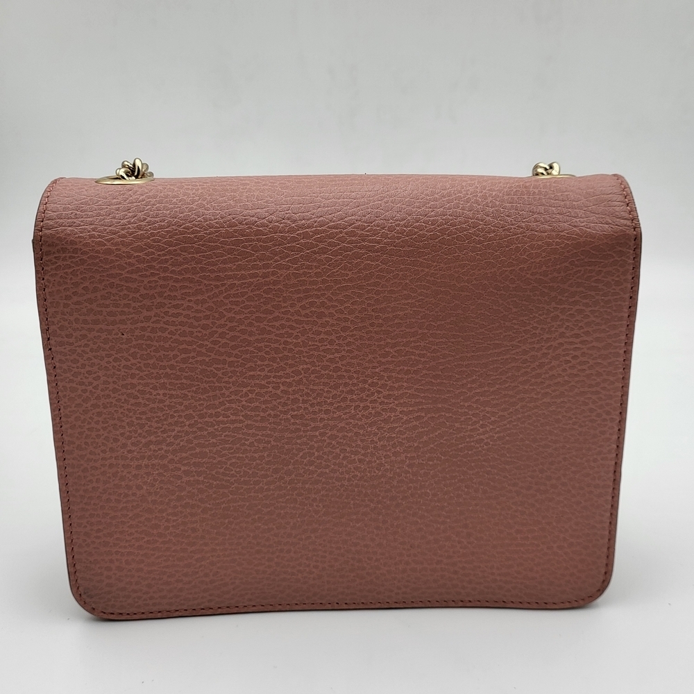 Gucci Interlock GG logo soft Pink Crossbody Bag with Gold Chain - Picture 5 of 15